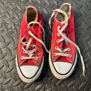 Converse Red and White Chuck Taylor Sneakers